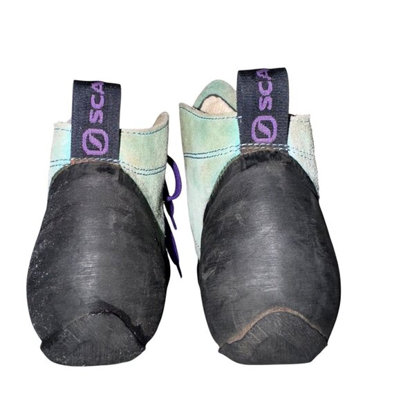 Scarpa Brio Rock Climbing Shoes 38 6.5 7 Bouldering Hi Top Suede Women's Italy - Picture 5 of 9